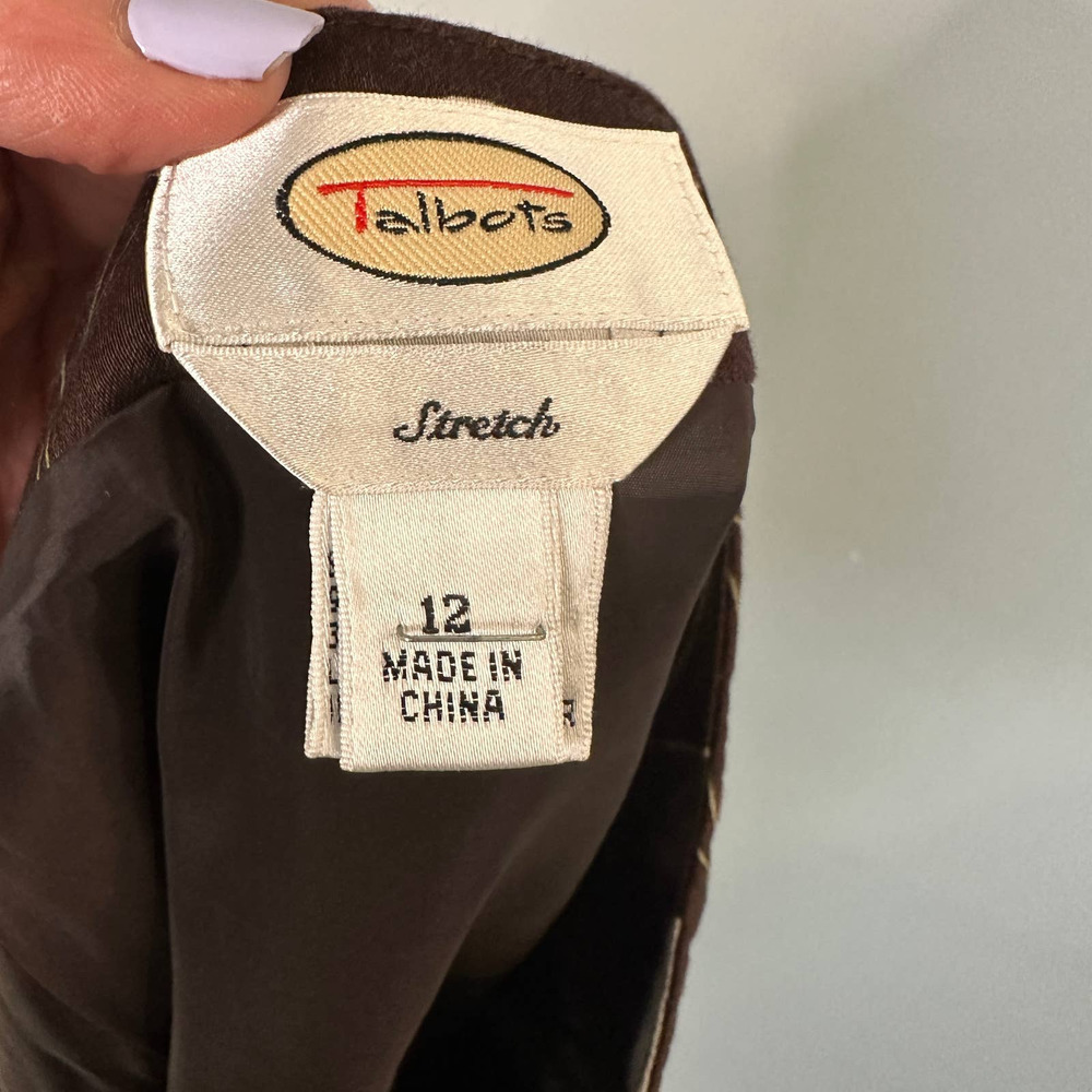 TALBOTS Stretch A Line Skirt Size 12 - Picture 7 of 8
